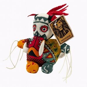 Vintage Lion King Broadway Tribal Warthog Mask Plush Toy